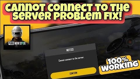 unable to connect to the server problem fix pubg new state || pubg new state not opening fix