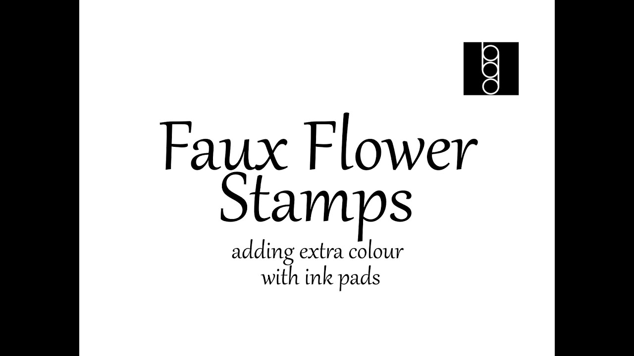 Faux Flower Stamps - how to make handmade flower embellishments from paper (no audio) Part 3
