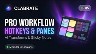 Clabrate Pro Workflow: Hotkeys, AI Text Transforms & Desktop Sticky Panes