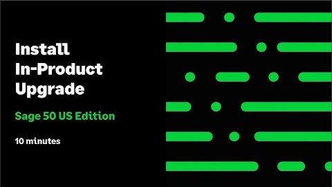 Sage 50 US - Install In-Product Upgrade