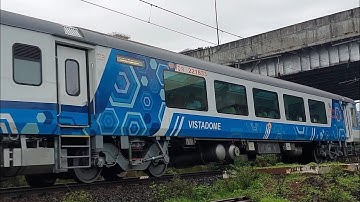 Pragati Express First LHB Run With Vistadome Coach..| Indian Railways |