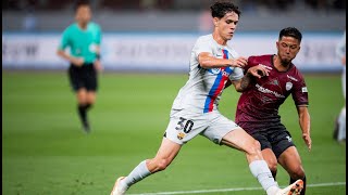 Héctor Fort Fc Barcelona Debut Vs Vissel Kobe 06062023