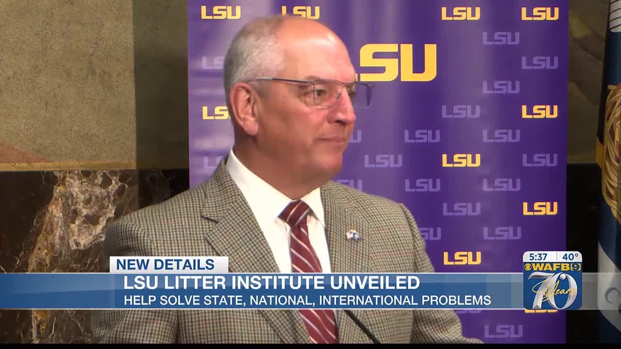 New institute at LSU announced to help solve litter problem