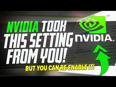 🔧 Nvidia TOOK this SETTING away from you…heres how to add it back