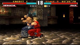 Paul With Heihachi's Moves Gameplay - Tekken 3 (Arcade Version) screenshot 4