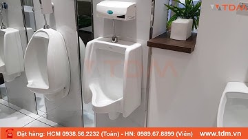 TDM.VN | Review bồn tiểu nam Caesar U0230 + van cảm ứng A623 dùng điện 220v