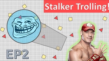 STALKER TROLLING! -Diep.io INVISIBLE Funniest Stalker trolling EP2! Bumped into everyone!
