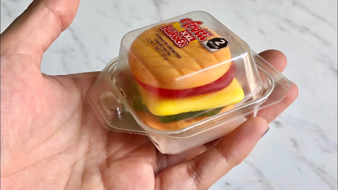 Efrutti XXL Burger Unboxing Gummy Burger YouTube