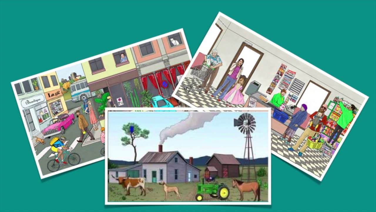 Beskriv bilder - mange bilder Nivå A2 (oppdatert)