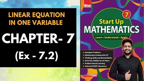 Viva Education Start up Mathematics Class 7 || Exercise 7.2
