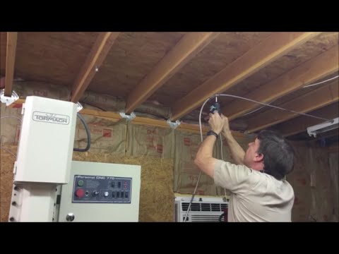 Installing Shop Lights Part 2 - YouTube