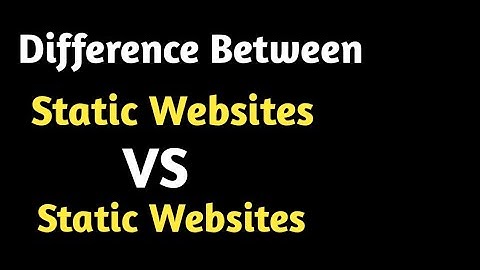 Difference Between Static Website And Dynamic Website || #technodilkash  #staticvsdynamicwebsite