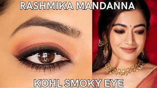 How To Get Rashmika Mandanna's SMOKY KOHL Eye? (for HOODED eyes) screenshot 5