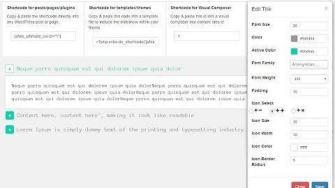 Accordions or FAQs WordPress Plugins