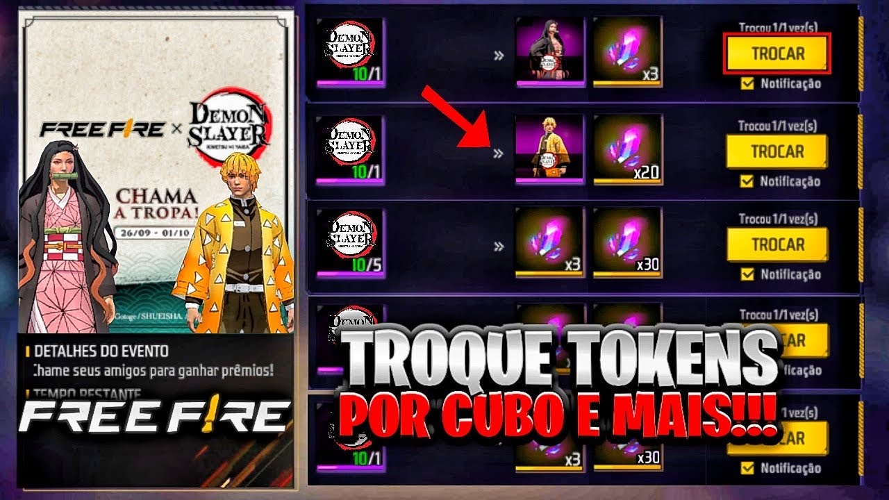 Garena Free Fire - Evento novo na área, tropa! Escolha com