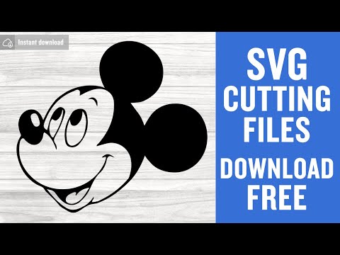 Mickey Head Svg Free Cutting Files for Scan n Cut Free Download