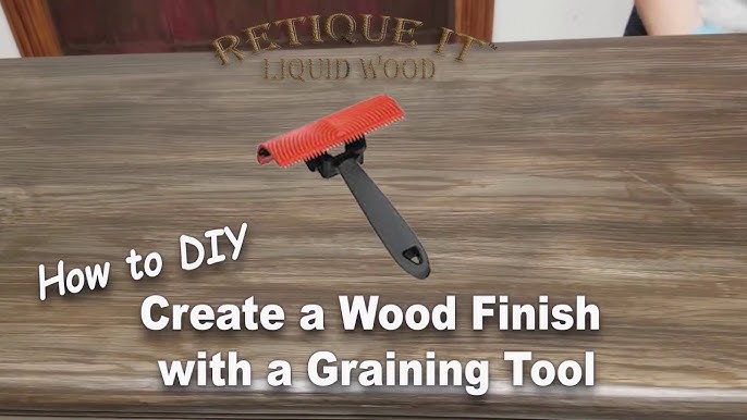How To Use A Wood Grain Tool: It's So Easy - Chas' Crazy Creations