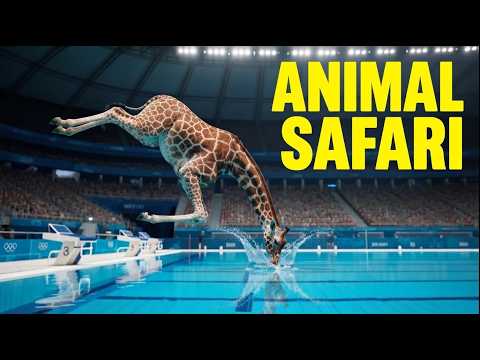 Chanson des cris d'animaux en safari | Comptine pour enfants | Apprendre les noms et les cris des...