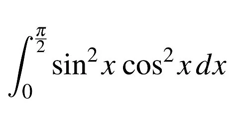 Definite integral of sin^2 x  cos^2 x