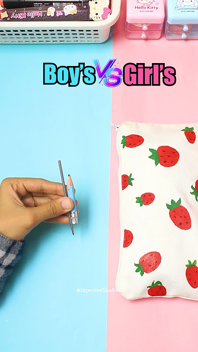 Boy's Stationery vs. Girl's Stationery 💙💗#youtubeshorts #shorts #stationery #cute #boysvsgirls