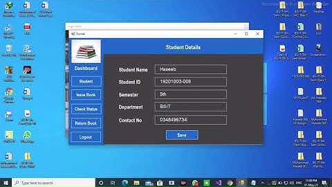 Library Management System Window form in C# Using Text file as a Database Mini project