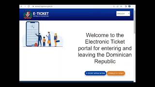 How To Fill eTicket For Your Travel In Or Out From Dominican Republic