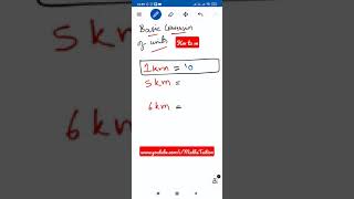 measurements // measurements conversions units // how to convert kilometer to meter // basic maths 💯