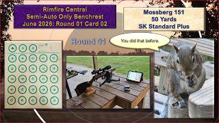 Mossberg 152 shooting Rimfire Central Semi-Auto Only Challenge: June RD 01 Target 02