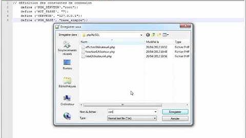 PHP et MySQL Utiliser des fonctions dans un programme