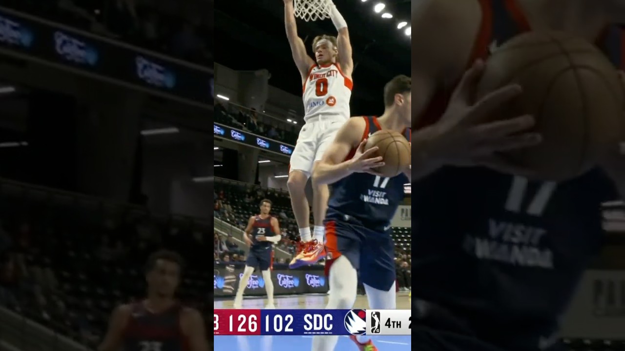 Mac McClung Throws Down The 2 Handed Dunk Off The Yuki Kawamura Dime