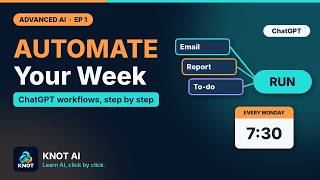 ChatGPT Automation Tutorial: Build Workflows That Do Your Weekly Work (Advanced) | KNOT