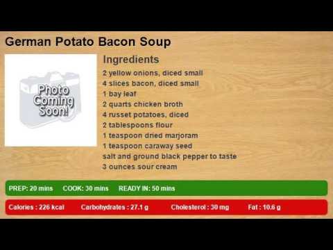 German Potato Bacon Soup