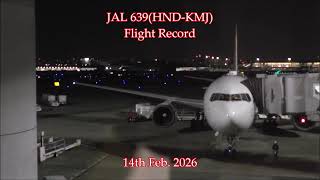 JAL 639(HND-KMJ) / 14th Feb. 2026 / Flight Record JAL 639(HND-KMJ) / 14th Feb. 2026 / Flight Record