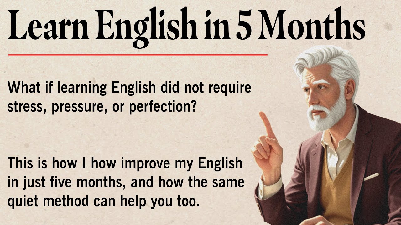 How I Learned English in 5 Months | Graded Reader | Improve English Naturally 