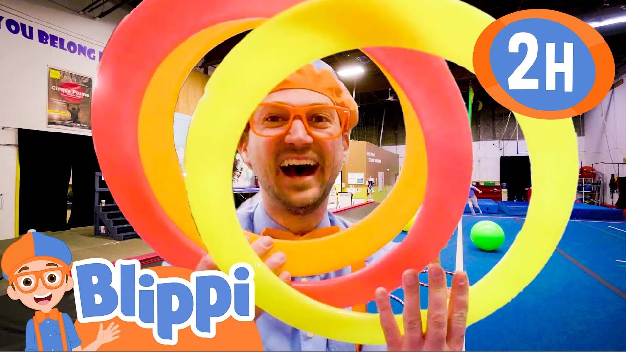 Blippi Learns Tricks at the Circus Center | Educational Kids Videos | Fun Compilations