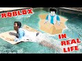 MARMAR BUILDS A BOAT?! DIY Roblox IN REAL LIFE!