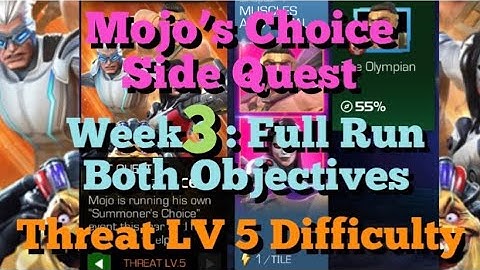 MCOC - Mojo’s Choice Side Quest - Week 3: Full Run + 2 Solos - Valkyrie & G2099 Vs Omega Sentinel