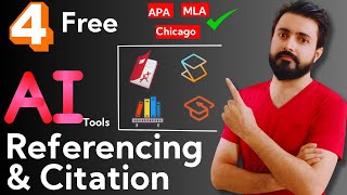 Four free AI tools to Automatize referencing and Citation || APA MLA Chicago in single click | #ai screenshot 4