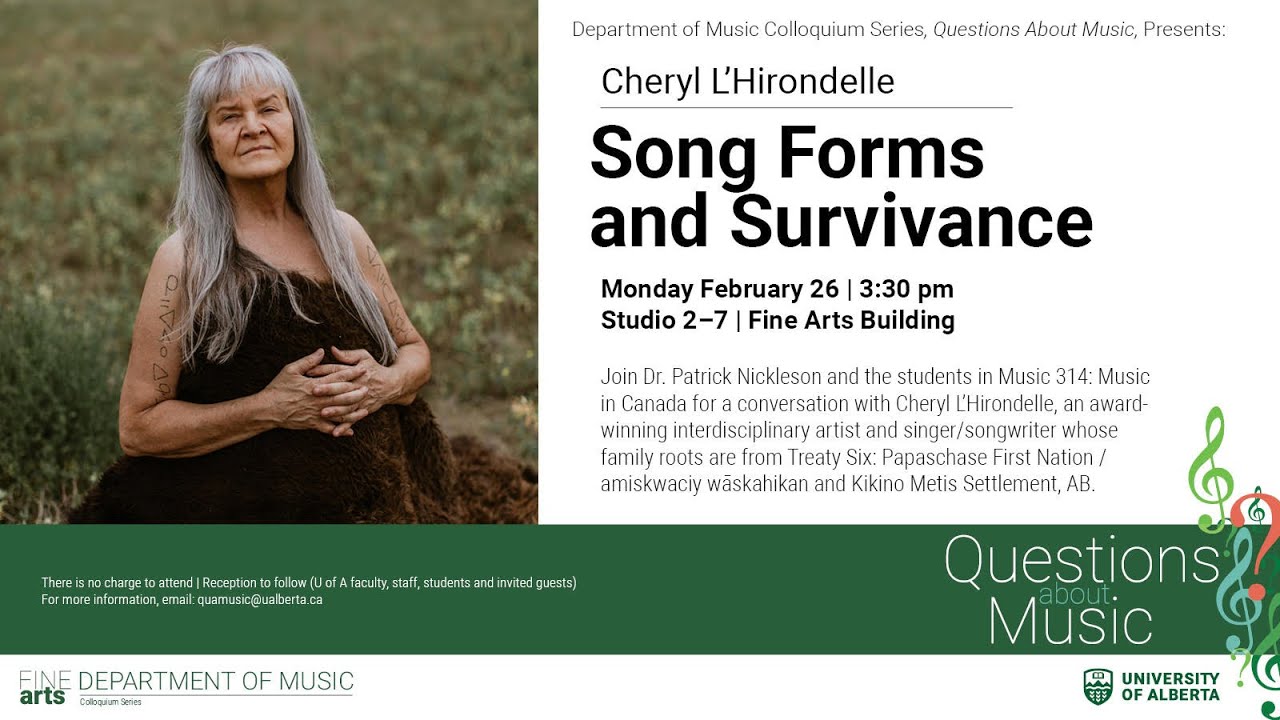 Questions About Music: Song Forms and Survivance with Cheryl L'Hirondelle