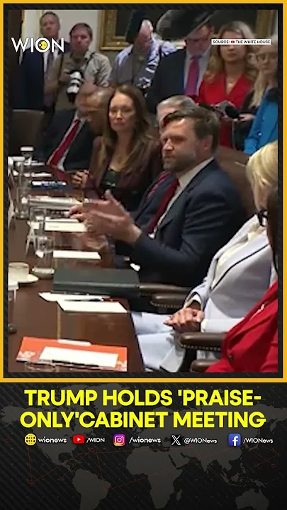 Donald Trump’s Cabinet Meeting Turns Into Flattery Fest | WION Shorts