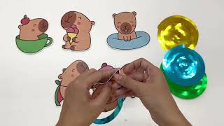 How to use Capybara Hanging Swirls, Cake Toppers & Banner