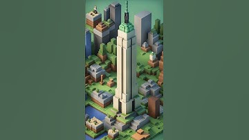 PART THREE - Creating World Famous Landmarks In The Style Of #minecraft Using #ai #wombodream #wombo