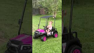 Electric Golf Cart Car  for kids .. She loves! MUST HAVE.. link down below