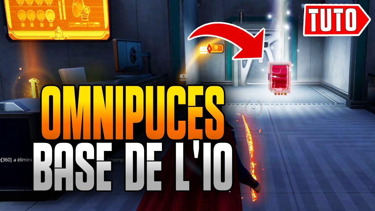 EMPLACEMENTS DES OMNIPUCES A LA BASE DE L'IO sur FORTNITE - QUÊTE ÉPEE D'OMNI