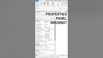 Properties/Project Browser Panel Missing in Revit? Quick Fix    #revit #architecture #bim