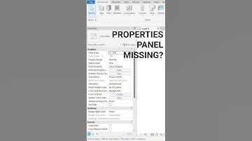 Properties/Project Browser Panel Missing in Revit? Quick Fix    #revit #architecture #bim
