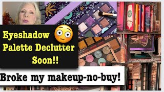 My Upcoming Eyeshadow Palette Declutter Giveaway I Broke My Makeup No Buy