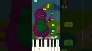 🌧️🎹 If All The Raindrops – Barney Piano Tutorial Short 🎹🌧️