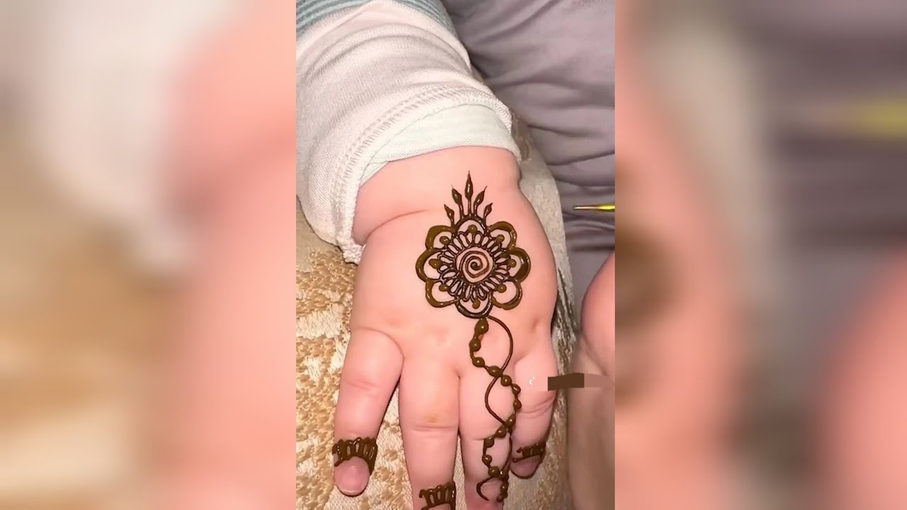 Cute Baby Hand Mehndi Design 