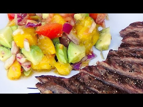 Манго-авокадо салат. Mango- avocado salad.